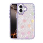 Zipax Apple İphone 16 İle Uyumlu Kılıf Desenli Silikon Kapak Azn Lumi Mor