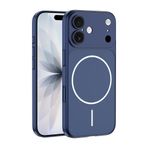 Zipax Apple iPhone 16 ile Uyumlu Kılıf, M-Safe Şarj Özellikli, Manyetik Halka, Kamera Korumalı, Gümüş