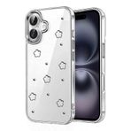 Zipax Apple İphone 16 Plus İle Uyumlu Kılıf Desenli Silikon Kapak Azn Fiyonk Beyaz