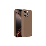 Zipax Apple İphone 16 Pro İle Uyumlu Kılıf Kamera Korumalı Gizli Kartlık Hazneli Zr Vitra Kahverengi134