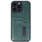 Zipax Apple İphone 16 Pro İle Uyumlu Kılıf Kartlıklı Silikon Kapak Azn Sara Kahverengi