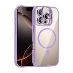 Zipax Apple iPhone 16 Pro ile Uyumlu Kılıf, MagSafe Şarj Özellikli, Lensli Stand, Lila