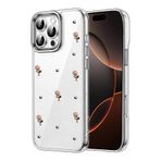Zipax Apple İphone 16 Pro Max İle Uyumlu Kılıf Desenli Silikon Kapak Azn Fiyonk Pembe