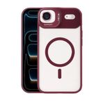 Zipax Apple iPhone 17 Air Uyumlu Kılıf, MagSafe Şarj Özellikli, Lensli Stand, Kırmızı