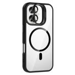 Zipax Apple iPhone 17 Uyumlu Kılıf, MagSafe Şarj Özellikli, Lensli, Standlı, Siyah iPhone1701-01-25Siyah3658