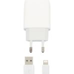 Zipax Apple iPhone Uyumlu 7 Şarj Aleti NEW-C72 2.1A Hızlı Lightning Şarj Cihazı - Beyaz