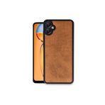 Zipax Galaxy A06 İle Uyumlu Kılıf Deri Görünüm Silikon Kapak Azn Aras Kahverengi