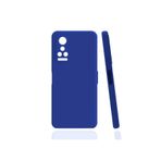 Zipax General Mobile 22 Pro İle Uyumlu Kılıf Soft Silikon Zr Bye + Kablo Koruyucu Ekran Gm Mavi