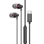 Zipax Google Pixel 2 3 4 5 6 7 3XL ile Uyumlu Type-C Kulaklık, 10mm Hoparlör, 1,2m Kablo, Gri