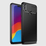 Zipax Huawei Honor 8x Kılıf Karbon Görünümlü Silikon Zipax-Zr-Negro