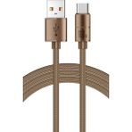 Zipax Huawei Mate 10 20 30 Pro Lite Type-C 100W Hızlı Şarj Data Kablosu RC-RS08C-AC - Rc-RS08C-AC Kahverengi