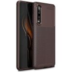 Zipax Huawei P30 Kılıf Karbon Görünümlü Silikon Zipax-Zr-Negro
