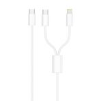 Zipax Huawei P30 P40 P30 Pro Lite Type-C / Lightninh 2İn1 Şarj Kablosu Subz-Cl15-C