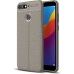 Zipax Huawei Y7 2018 Kılıf Deri Görünümlü Silikon Zipax-Zr-Niss