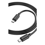 Zipax iPhone 15, 16, 16e, 17 Pro Max Plus ile Uyumlu Type-C 60W Şarj Data Kablosu, Siyah