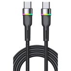 Zipax İphone 16 16E Plus Pro Max Şarj Kablosu Type-C 60W Rgb Led Sz-Cl13
