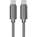 Zipax Lenovo Tab M10 M11 P11 K11 Plus Hasırlı 60W Type-C Pd Şarj Data Kablosu EAR-EC188-CC - Ear-Ec188-CC Siyah