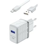 Zipax Lg G2 G3 G4 G5 G6 Q6 Q60 K40S Mini Beat Micro Usb Şarj Aleti 3.0 Hızlı Quick