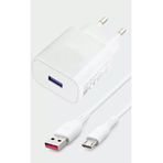 Zipax Lg G2 G3 G4 G5 G6 Q6 Q60 K40S Mini Beat Şarj Aleti Micro Usb Set 18W Sz Sg56 Beyaz