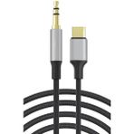 Zipax Meizu 16S 16S 17 18 20 Pro Type-C Aux Çevirici Kablo AZ-EAR-AUX61 - AZ-Ear-Aux61 Gri