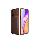Zipax Oppo Realme C21 Kılıf Karbon Görünümlü Silikon Zr-Negro