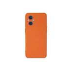 Zipax Oppo Reno İle Uyumlu 7 Lite 8 Kılıf Lansman İçi Kadife Şık Sade Görünüm Azn Nno Turuncu