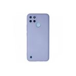 Zipax Realme C21Y İle Uyumlu C25Y Kılıf Lansman İçi Kadife Şık Sade Görünüm Azn Nno Lila