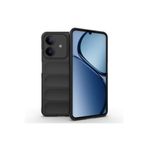 Zipax Realme C63 İle Uyumlu Kılıf Kasisli İçi Kadife Silikon Azn Opimum Siyah