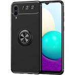 Zipax Samsung Galaxy A02 Kılıf Ravel Yüzüklü Standlı Silikon Kapak