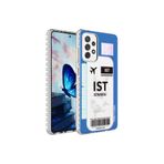 Zipax Samsung Galaxy A52 İle Uyumlu Kılıf Airbag Kenarlı Renkli Desenli Silikon Elegans Kapak No4