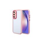 Zipax Samsung Galaxy A54 İle Uyumlu Kılıf Kamera Korumalı Silikon Kapak Zr Vtm Pembe