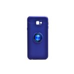 Zipax Samsung Galaxy İle Uyumlu J4 Plus Kılıf Ravel Yüzüklü Standlı Silikon Kapak Mavi