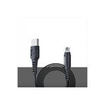 Zipax Samsung Galaxy İle Uyumlu Tab 3 P5210 Şarj Kablosu Micro Usb Yassı 1Metre 4A Dc24 Siyah