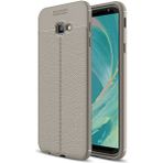 Zipax Samsung Galaxy J4 Plus Kılıf Deri Görünümlü Silikon Zipax-Zr-Niss