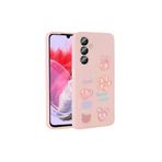 Zipax Samsung Galaxy M34 5G İle Uyumlu Kılıf Kabartma Figürlü Parlak Zr Toys Pembe