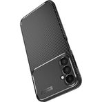 Zipax Samsung Galaxy M34 5G İle Uyumlu Kılıf Karbon Görünümlü Silikon Zr Ngro Siyah