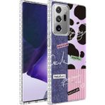 Zipax Samsung Galaxy Note 20 Ultra Kılıf Airbag Kenarlı Renkli Desenli Silikon Elegans Kapak