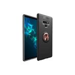 Zipax Samsung Galaxy Note 9 İle Uyumlu Kılıf Ravel Yüzüklü Standlı Silikon Kapak Siyah Rose Gold