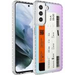 Zipax Samsung Galaxy S21 Fe Kılıf Airbag Kenarlı Renkli Desenli Silikon Elegans Kapak