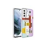 Zipax Samsung Galaxy S21 İle Uyumlu Fe Kılıf Airbag Kenarlı Renkli Desenli Silikon Elegans Kapak No2