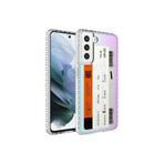 Zipax Samsung Galaxy S21 İle Uyumlu Fe Kılıf Renkli Desenli Silikon Elegans + Kablo Koruyucu Ekran No1