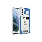 Zipax Samsung Galaxy S21 İle Uyumlu Fe Kılıf Renkli Desenli Silikon Elegans + Kablo Koruyucu Ekran No4