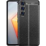 Zipax Samsung Galaxy S23 Plus Kılıf Deri Görünümlü Silikon Zipax-Zr-Niss