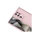 Zipax Samsung Galaxy S24 İle Uyumlu Ultra Kılıf Silikon Kapak Zr Ananas Pembe