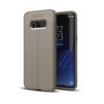 Zipax Samsung Galaxy S8 İle Uyumlu Plus Kılıf Deri Görünümlü Zr Niss Siyah