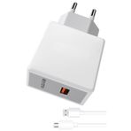 Zipax şarj Aleti Micro USB 3.0A Hızlı şarj - Snx-S225M, LG Stylus 2 Ile Uyumlu