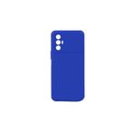 Zipax Tecno Spark 8 Pro İle Uyumlu Kılıf Soft Silikon Zr Bye + Kablo Koruyucu Ekran Mavi