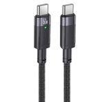 Zipax Type-C Şarj Kablosu, 60W PD Hızlı Şarj, Lenovo Tab M10 M11 P11 K11 Plus ile Uyumlu, 1.2 Metre, Siyah
