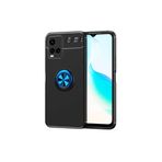 Zipax Vivo Y33S İle Uyumlu Y21S Y21 Kılıf Yüzüklü Standlı Silikon Kapak Zr Ravel Siyah Mavi