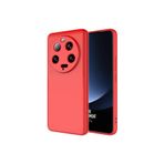 Zipax Xiaomi Mi 13 İle Uyumlu Ultra Kılıf Lansman İçi Kadife Silikon Zr Mara Kırmızı